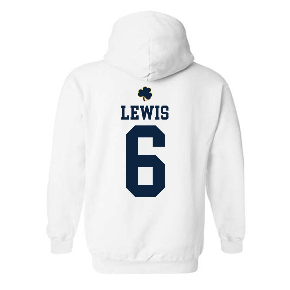 Notre Dame - NCAA Men's Soccer : Wyatt Lewis - Classic Shersey Hooded Sweatshirt-1
