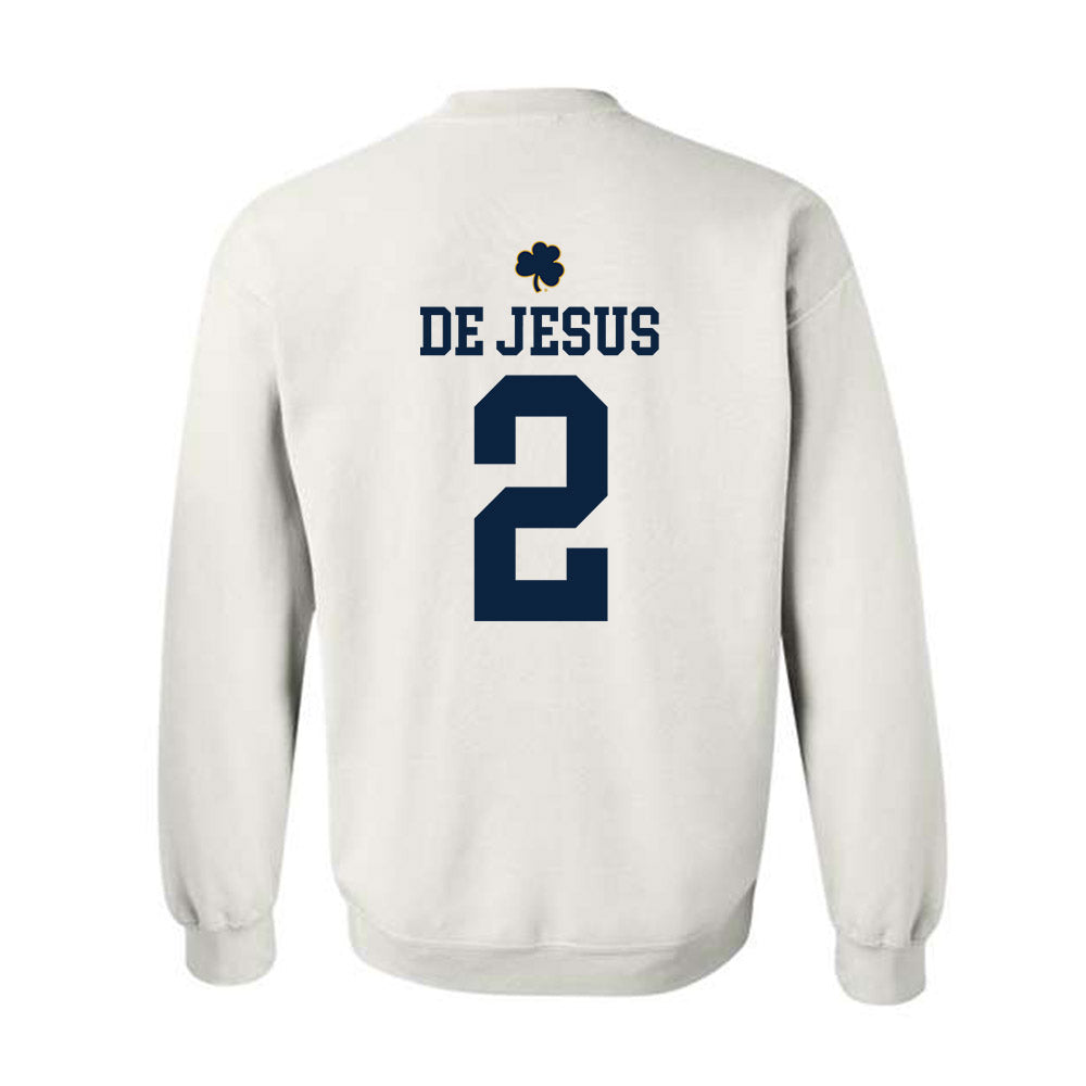 Notre Dame - NCAA Women's Basketball : Vanessa de Jesus - Classic Shersey Crewneck Sweatshirt-1