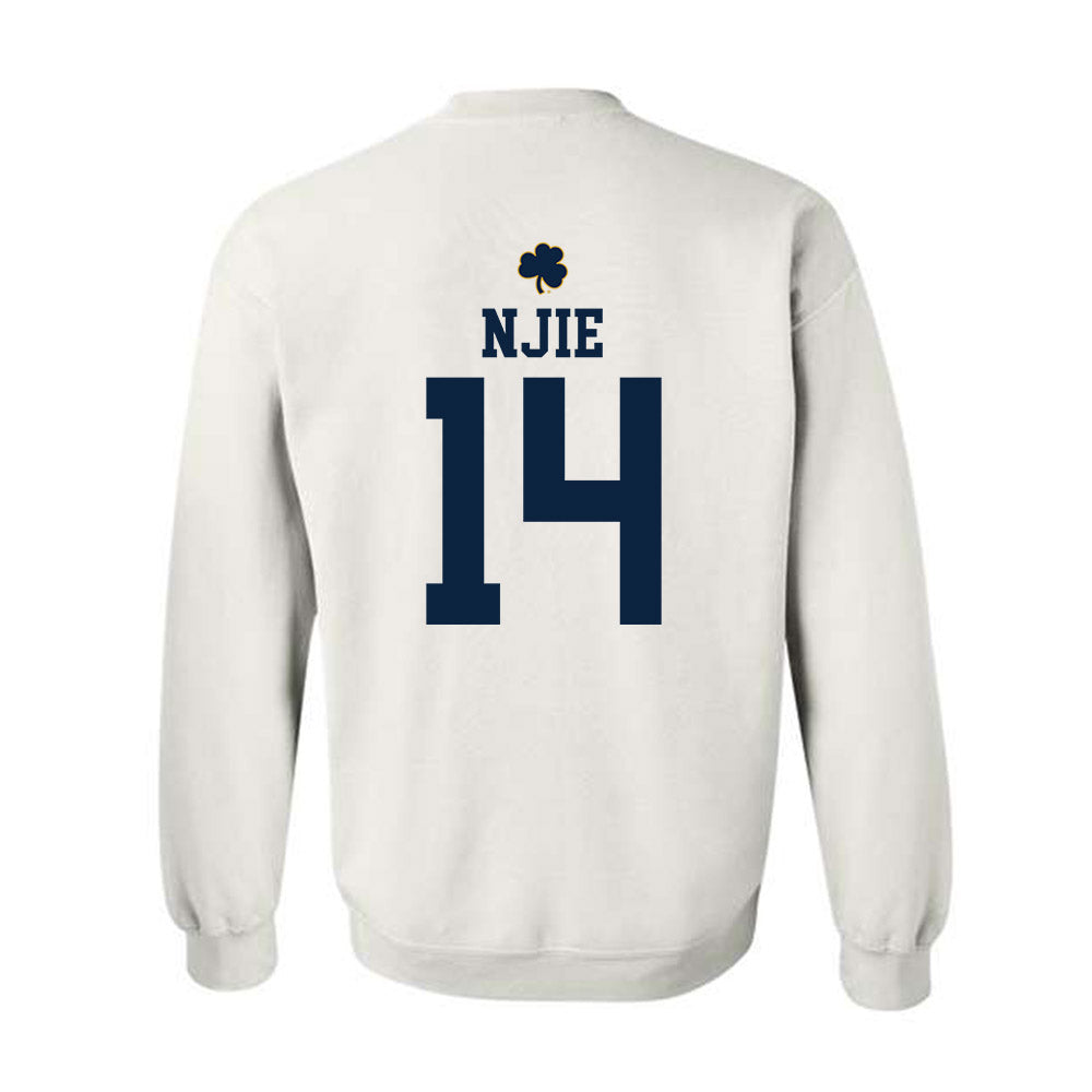 Notre Dame - NCAA Men's Basketball : Kebba Njie - Classic Shersey Crewneck Sweatshirt-1