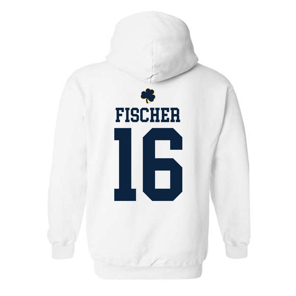 Notre Dame - NCAA Men's Ice Hockey : Paul Fischer - Classic Shersey Hooded Sweatshirt