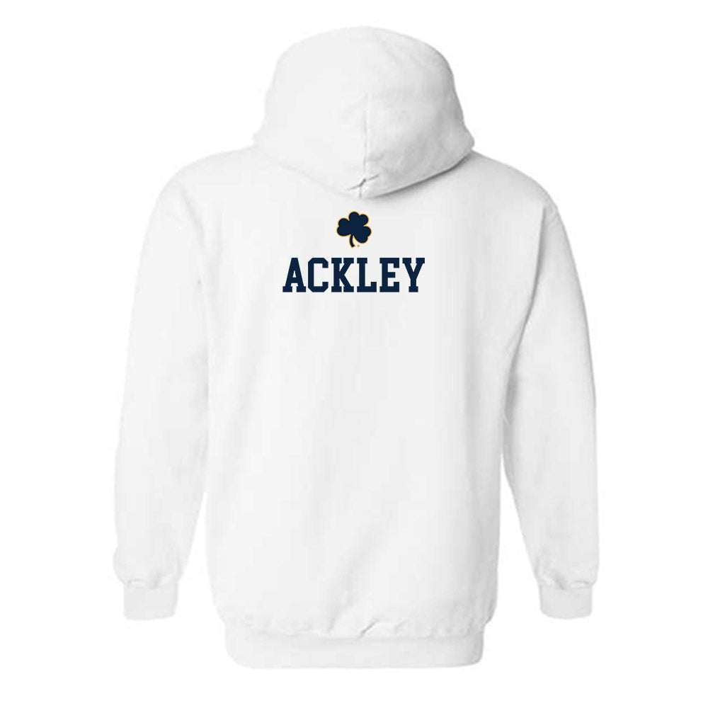 Notre Dame - NCAA Men's Cross Country : Daelen Ackley - Classic Shersey Hooded Sweatshirt
