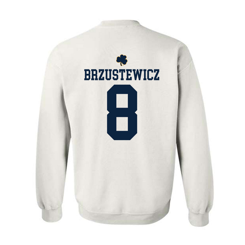 Notre Dame - NCAA Baseball : Hudson Brzustewicz - Classic Shersey Crewneck Sweatshirt-1