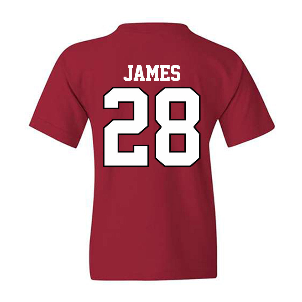 Oklahoma - NCAA Football : Marcus James - Classic Shersey Youth T-Shirt-1