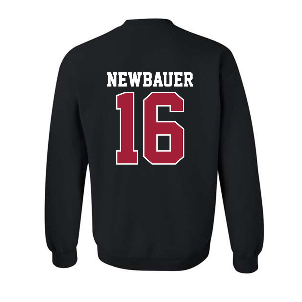 Oklahoma - NCAA Football : Whitt Newbauer - Classic Shersey Crewneck Sweatshirt-1