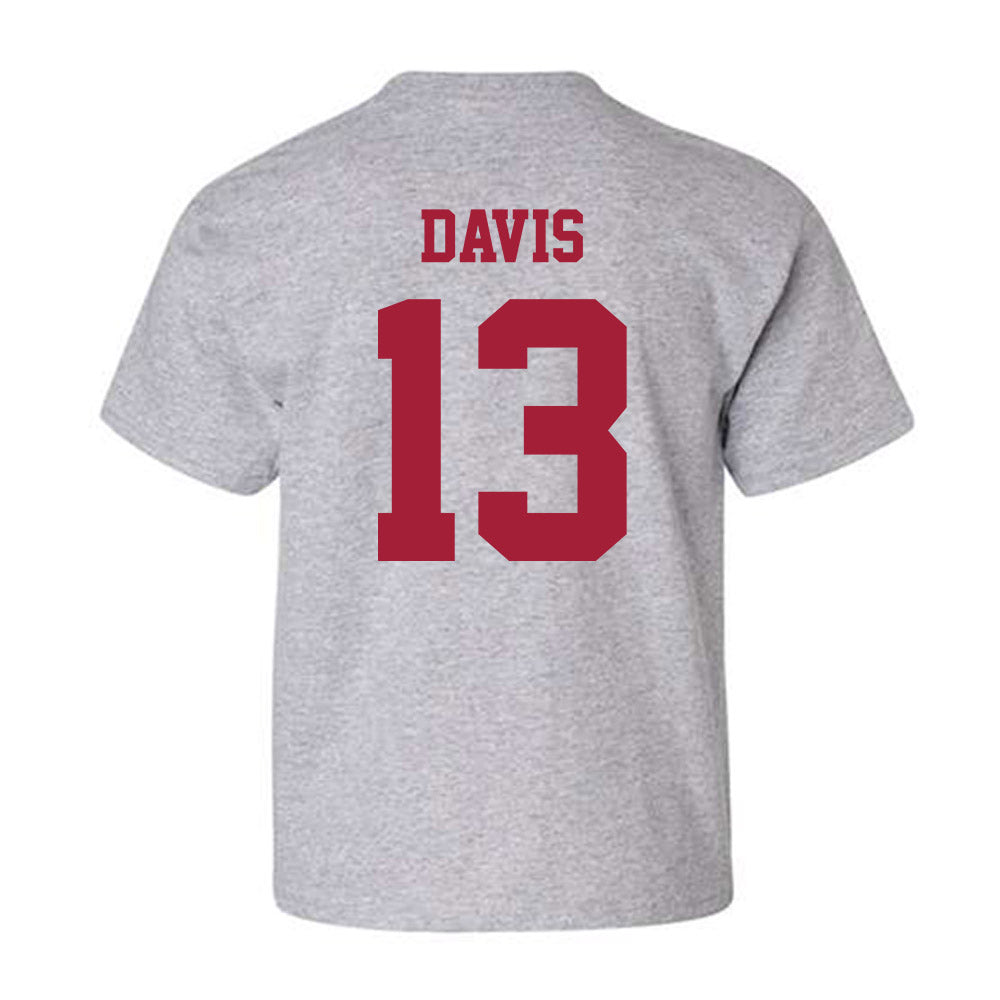 Oklahoma - NCAA Men's Basketball : Tae Davis - Classic Shersey Youth T-Shirt-1