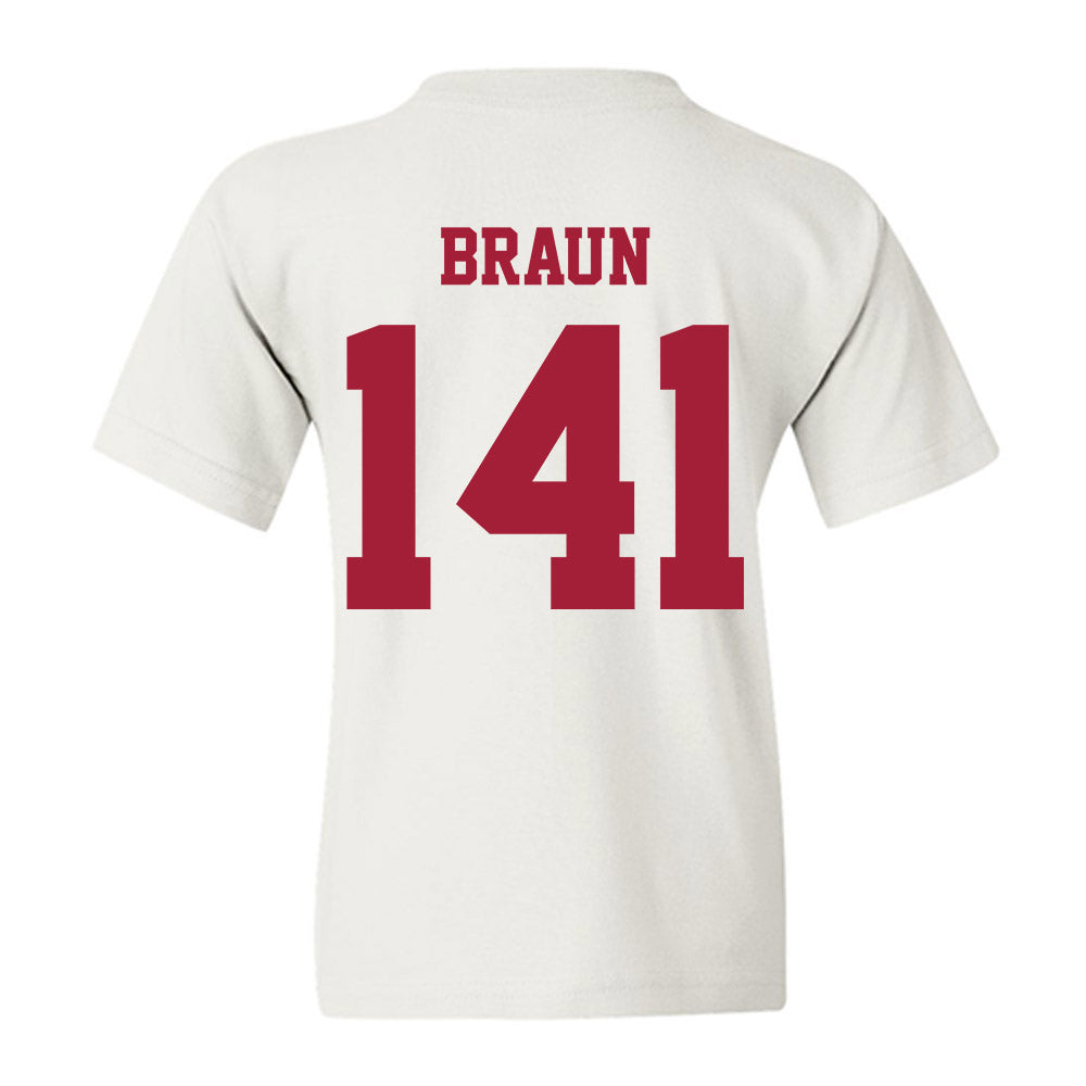 Oklahoma - NCAA Wrestling : Alex Braun - Classic Shersey Youth T-Shirt-1
