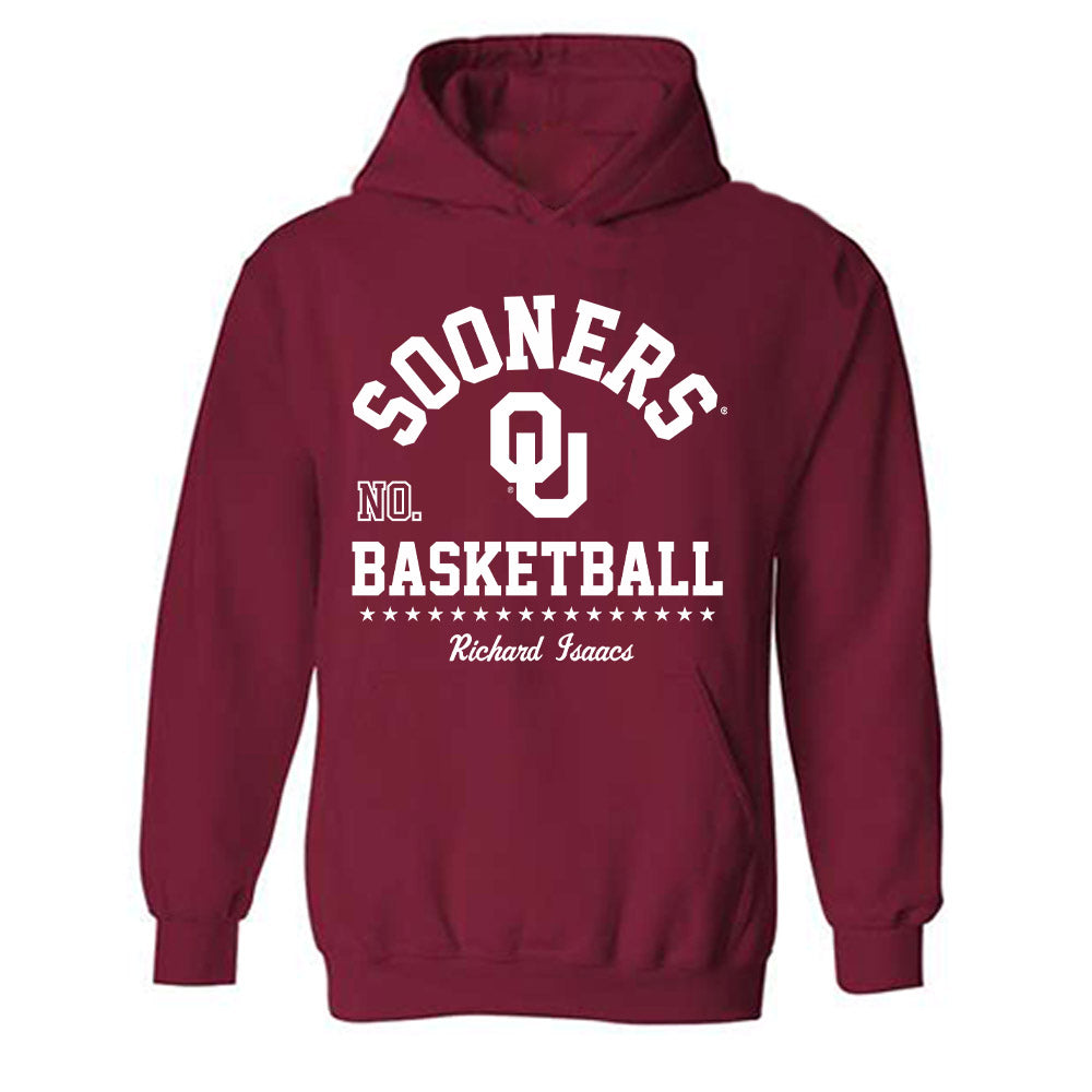 Oklahoma - NCAA Men's Basketball : Richard Isaacs - Classic Fashion Shersey Hooded Sweatshirt-0