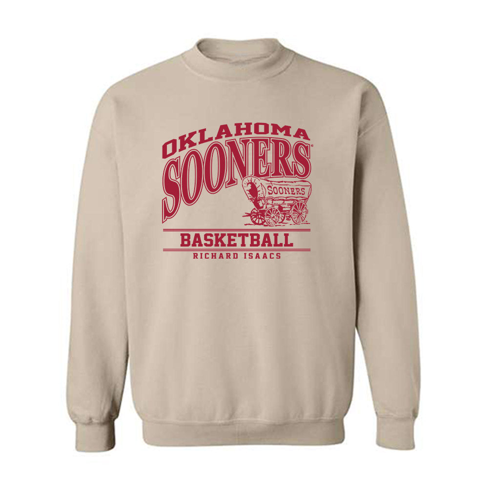 Oklahoma - NCAA Men's Basketball : Richard Isaacs - Classic Fashion Shersey Crewneck Sweatshirt-0