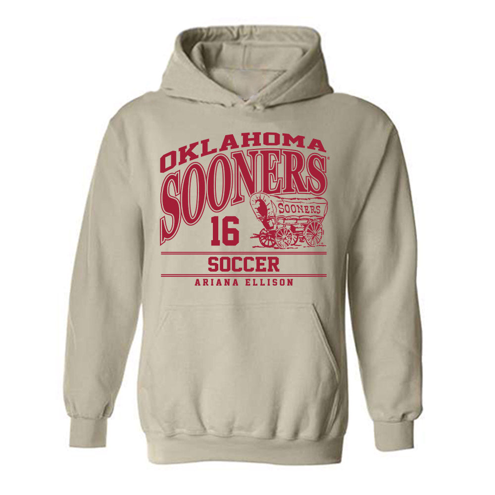 Oklahoma - NCAA Women's Soccer : Ariana Ellison - Classic Fashion Shersey Hooded Sweatshirt-0