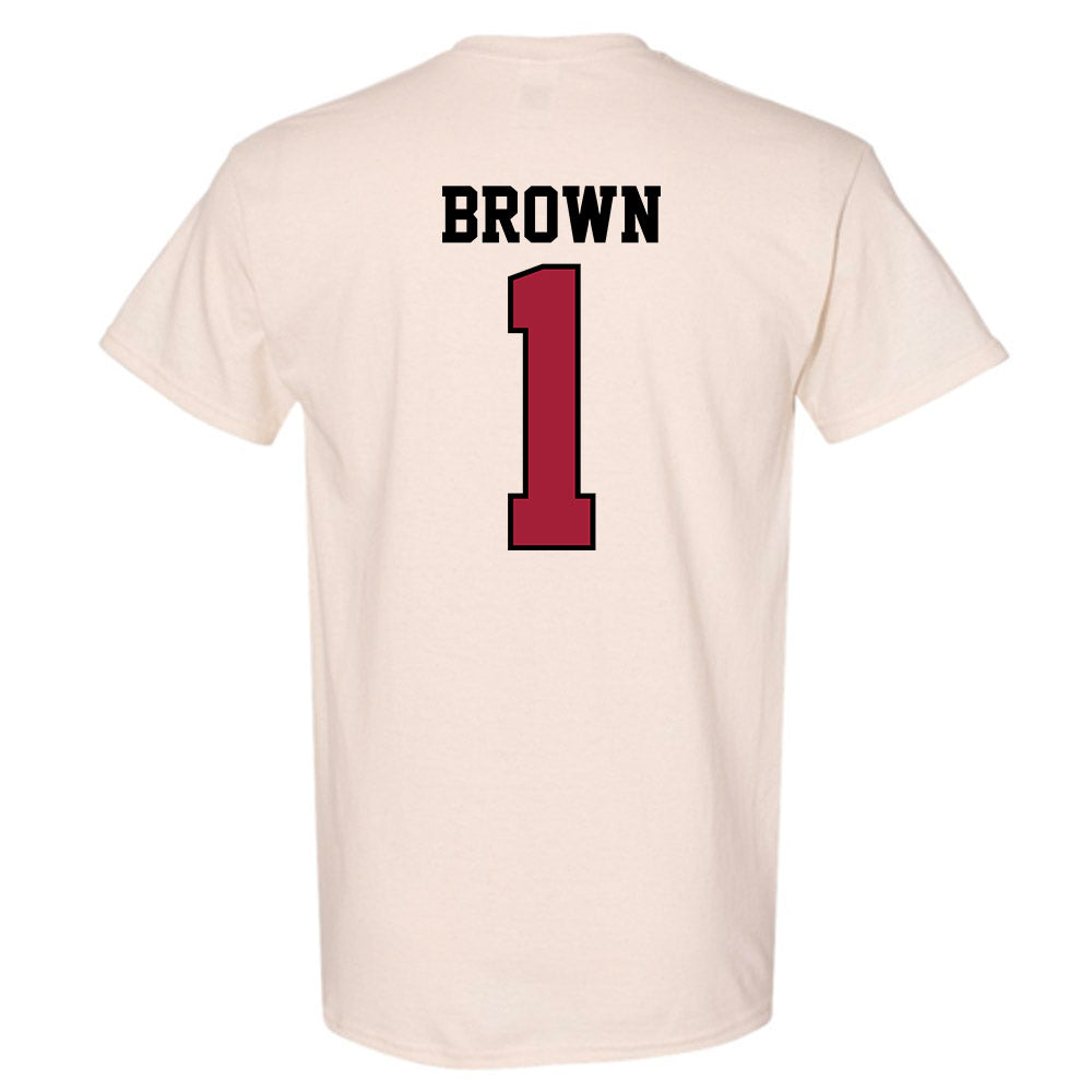 Oklahoma - NCAA Men's Basketball : Xzayvier Brown - Sports Shersey T-Shirt-1