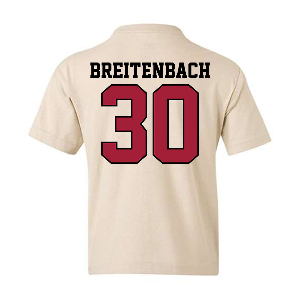 Oklahoma - NCAA Baseball : Finn Breitenbach - Sports Shersey Youth T-Shirt-1