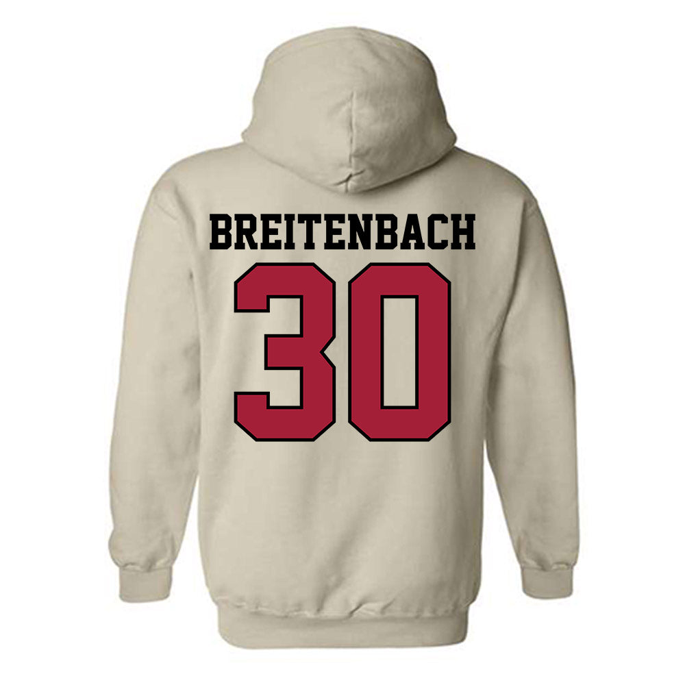Oklahoma - NCAA Baseball : Finn Breitenbach - Sports Shersey Hooded Sweatshirt-1
