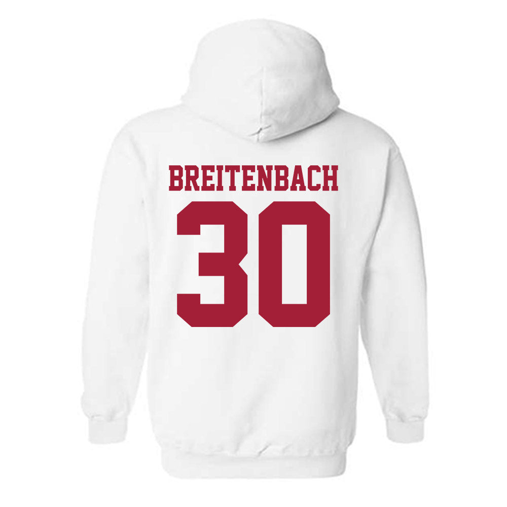 Oklahoma - NCAA Baseball : Finn Breitenbach - Sports Shersey Hooded Sweatshirt-1