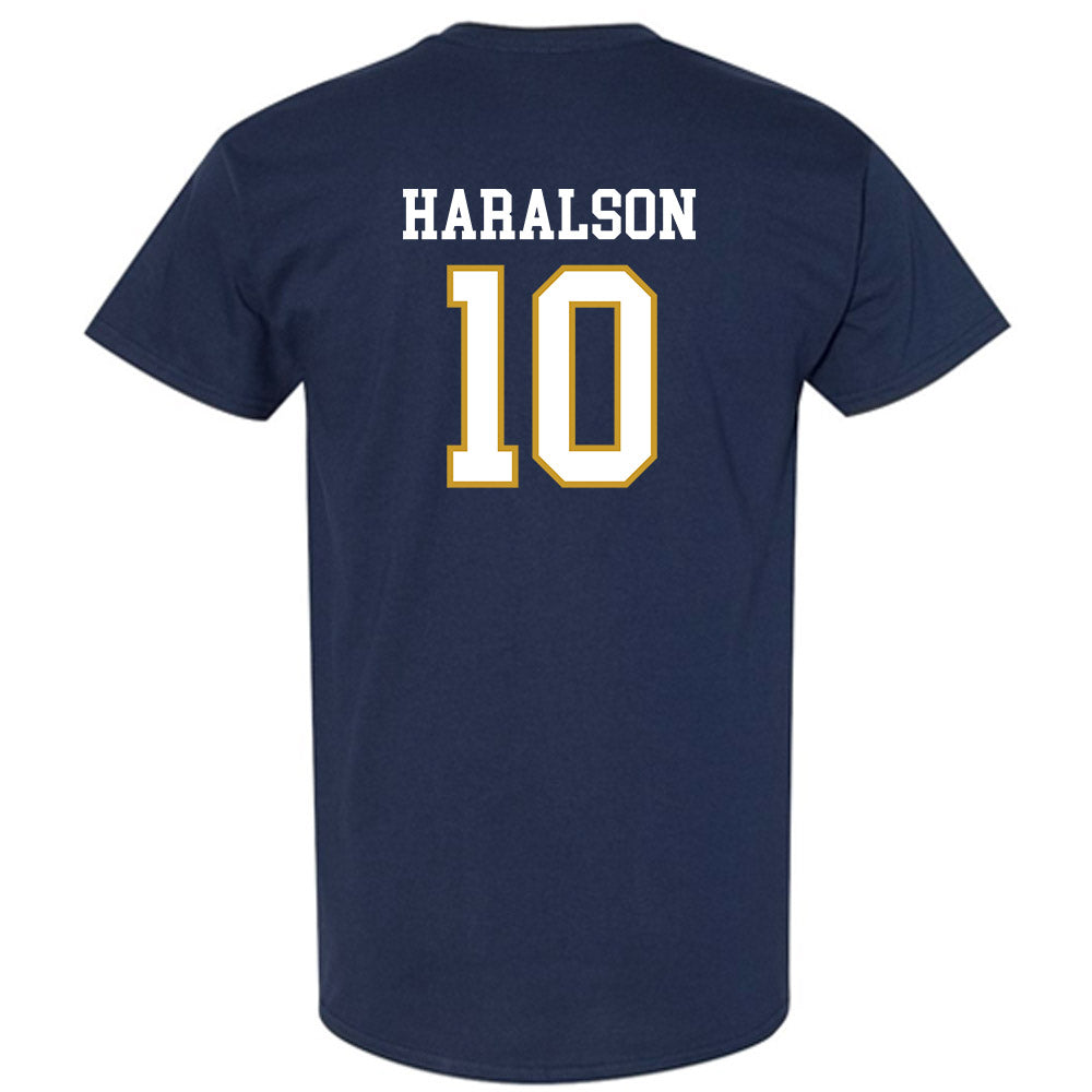 Notre Dame - NCAA Men's Basketball : Jalen Haralson - Sports Shersey T-Shirt-1