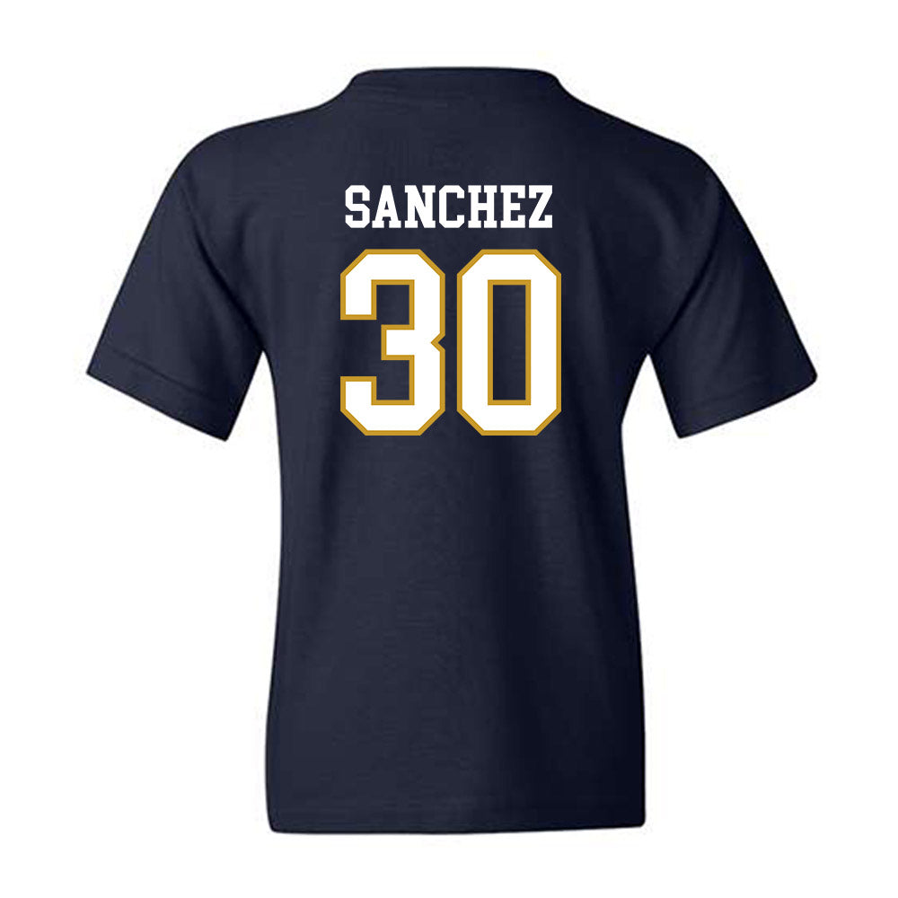 Notre Dame - NCAA Women's Basketball : Gisela Sanchez - Sports Shersey Youth T-Shirt-1