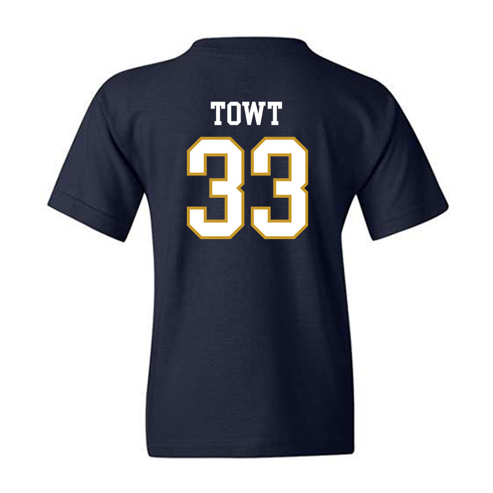 Notre Dame - NCAA Men's Basketball : Carson Towt - Sports Shersey Youth T-Shirt-1