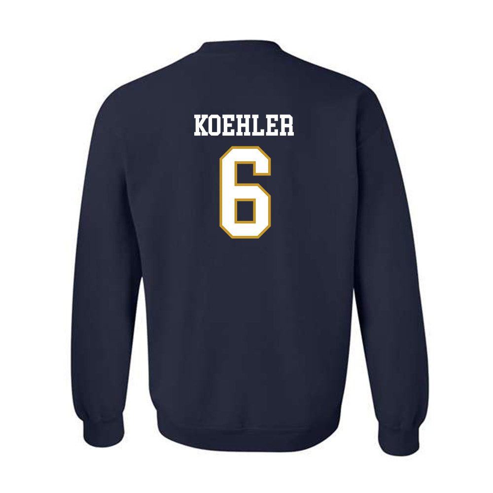 Notre Dame - NCAA Men's Basketball : Brady Koehler - Sports Shersey Crewneck Sweatshirt-1
