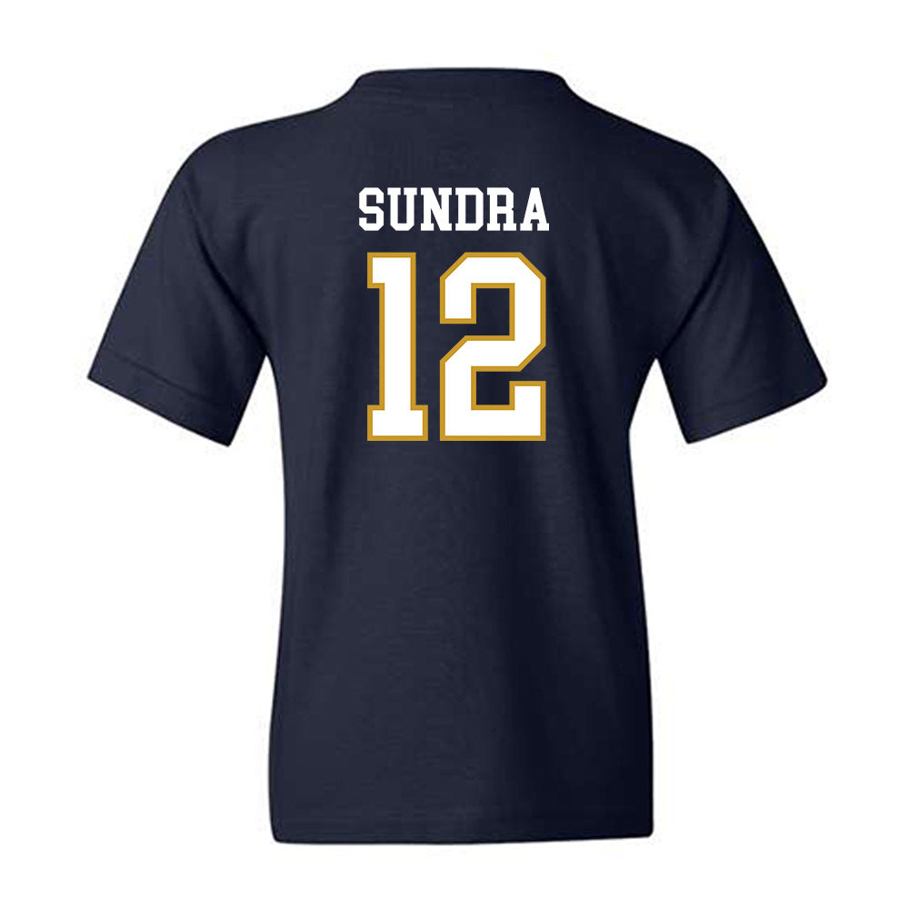 Notre Dame - NCAA Men's Basketball : Garrett Sundra - Sports Shersey Youth T-Shirt-1