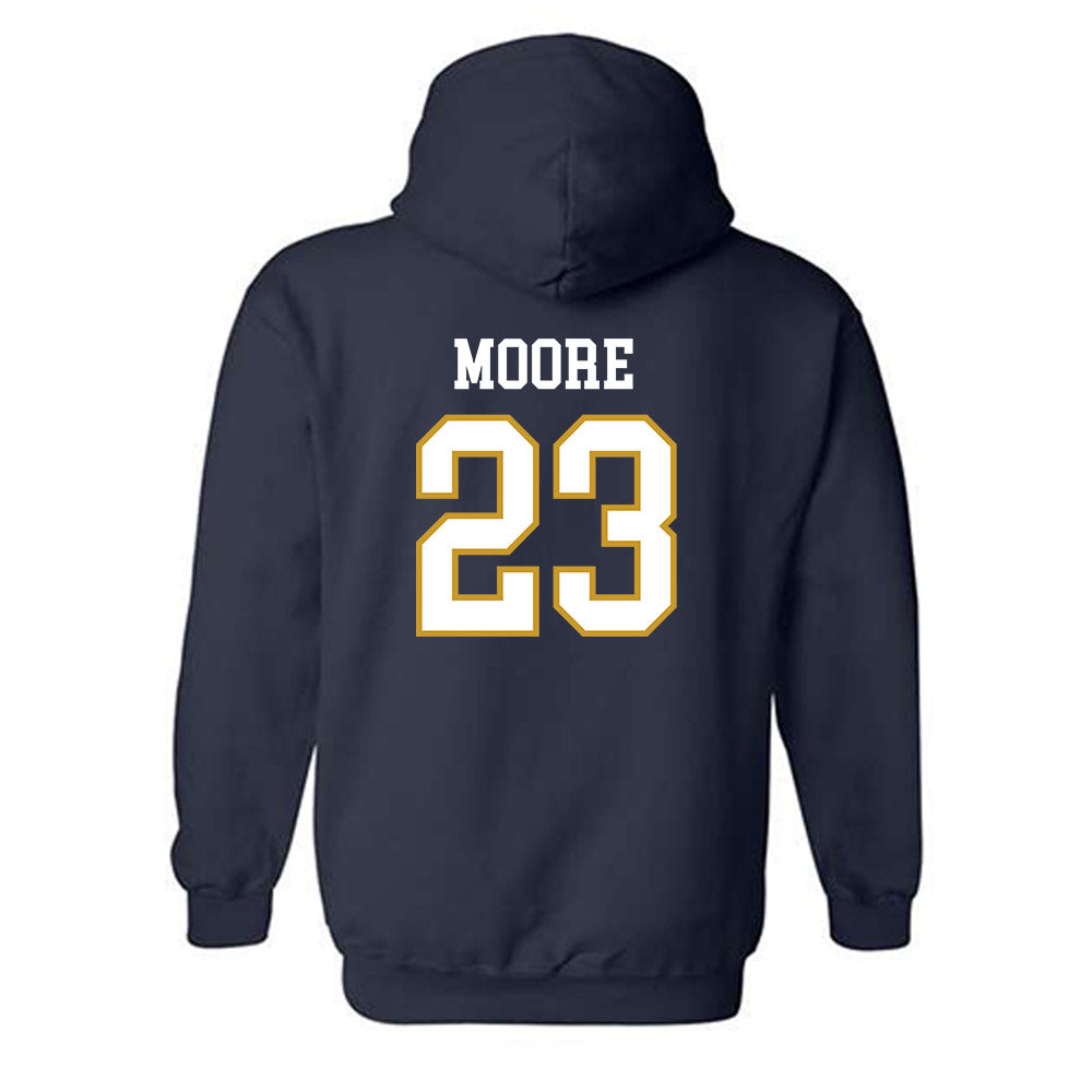 Notre Dame - NCAA Women's Basketball : Iyana Moore - Sports Shersey Hooded Sweatshirt-1