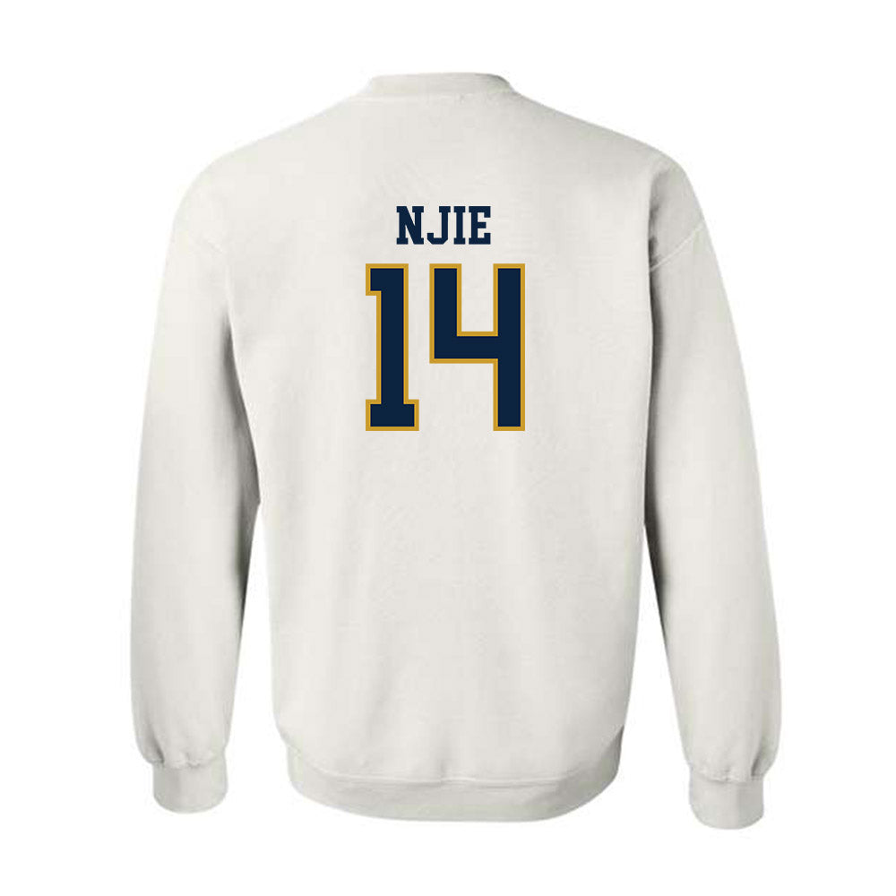 Notre Dame - NCAA Men's Basketball : Kebba Njie - Sports Shersey Crewneck Sweatshirt-1