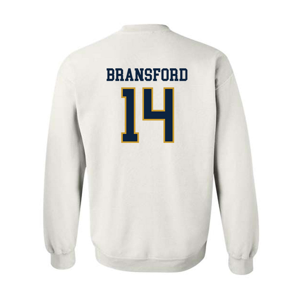 Notre Dame - NCAA Women's Basketball : Kk Bransford - Sports Shersey Crewneck Sweatshirt-1