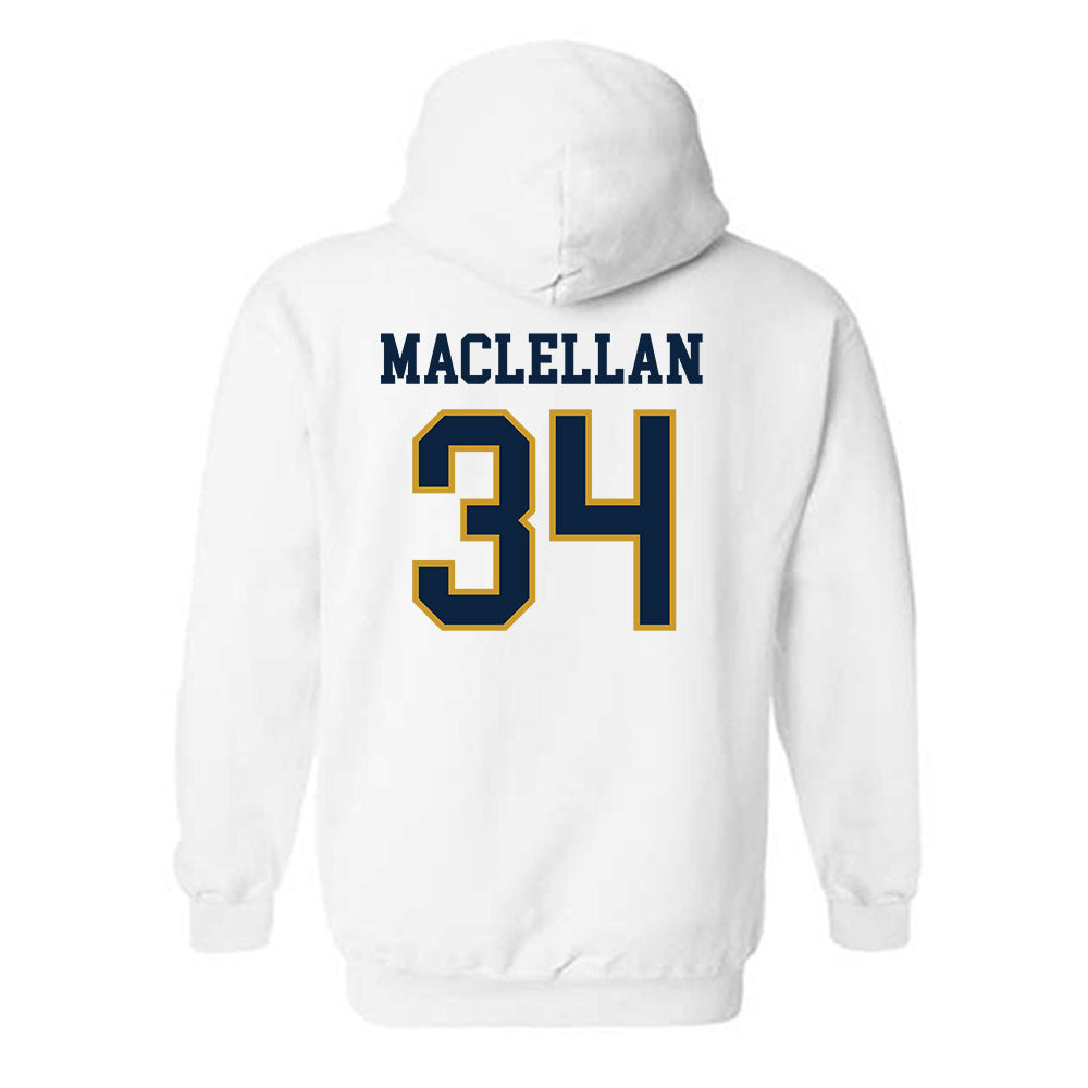 Notre Dame - NCAA Men's Basketball : Matthew MacLellan - Sports Shersey Hooded Sweatshirt-1