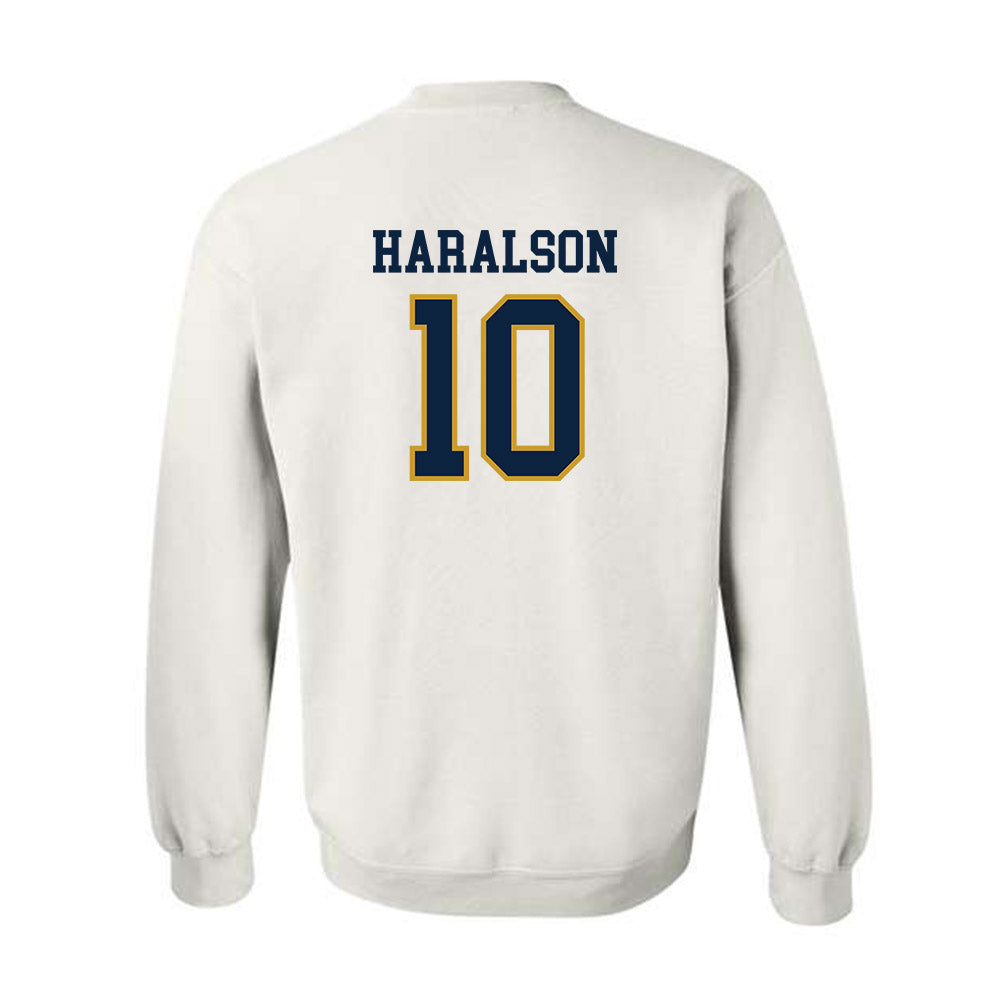 Notre Dame - NCAA Men's Basketball : Jalen Haralson - Sports Shersey Crewneck Sweatshirt-1