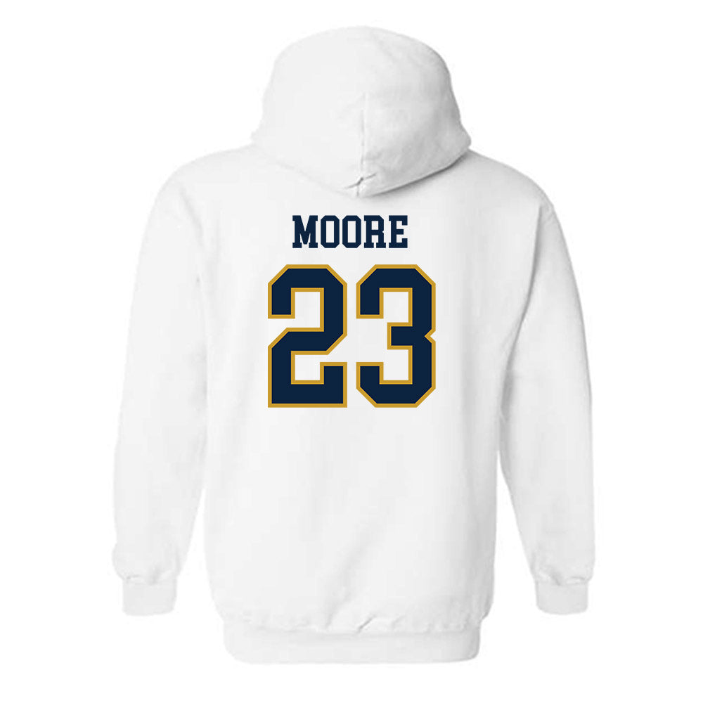 Notre Dame - NCAA Women's Basketball : Iyana Moore - Sports Shersey Hooded Sweatshirt-1