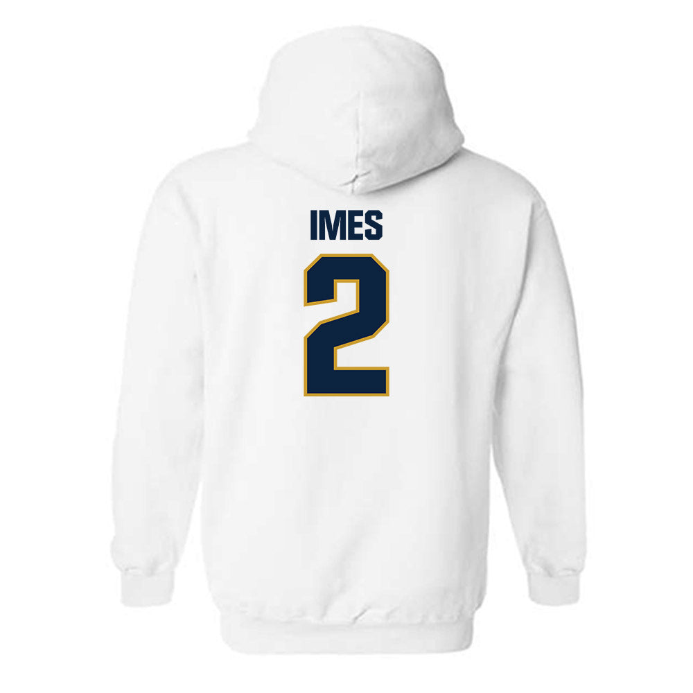 Notre Dame - NCAA Men's Basketball : Logan Imes - Sports Shersey Hooded Sweatshirt-1
