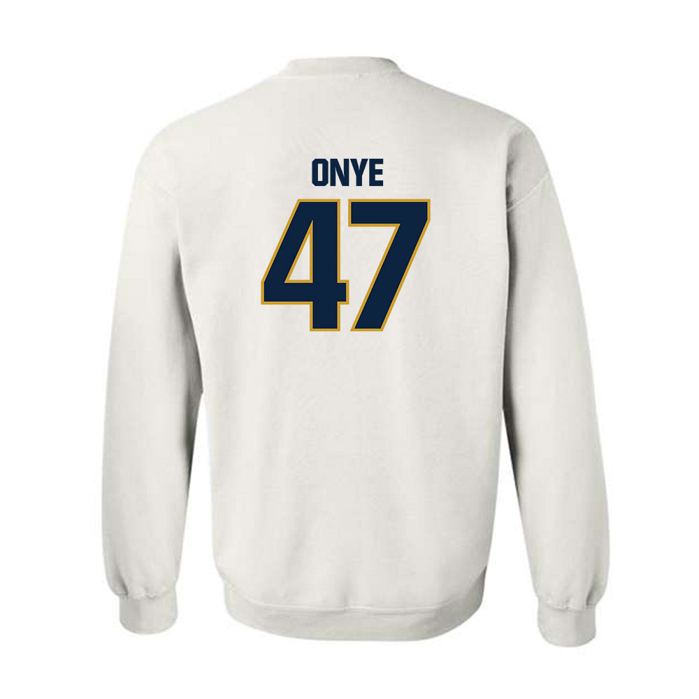 Notre Dame - NCAA Football : Jason Onye - Sports Shersey Crewneck Sweatshirt-1