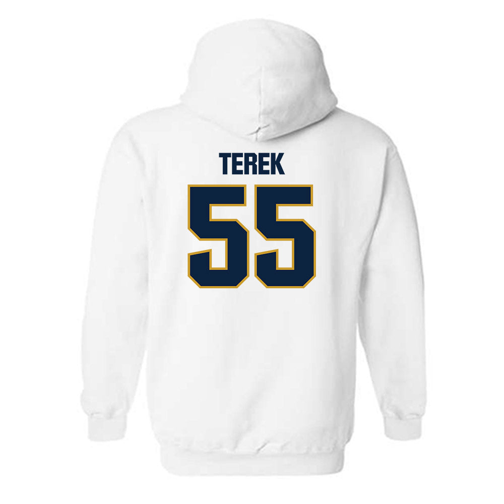 Notre Dame - NCAA Football : Christopher Terek - Sports Shersey Hooded Sweatshirt-1