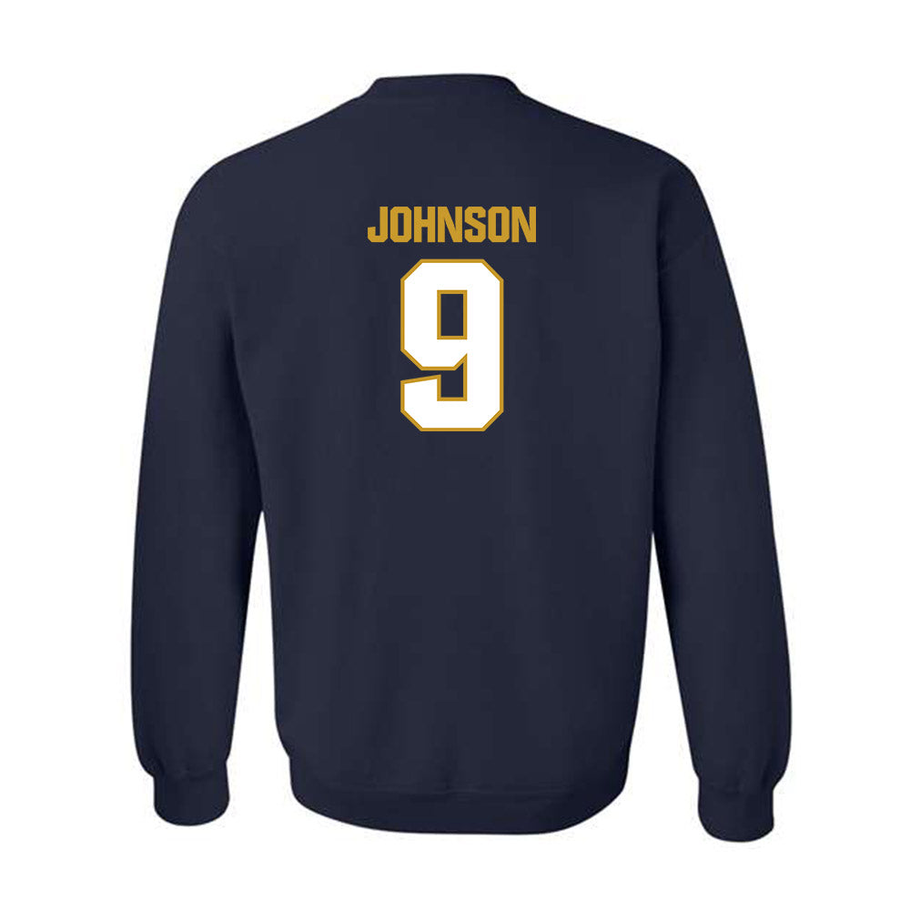 Notre Dame - NCAA Football : Brauntae Johnson - Sports Shersey Crewneck Sweatshirt-1