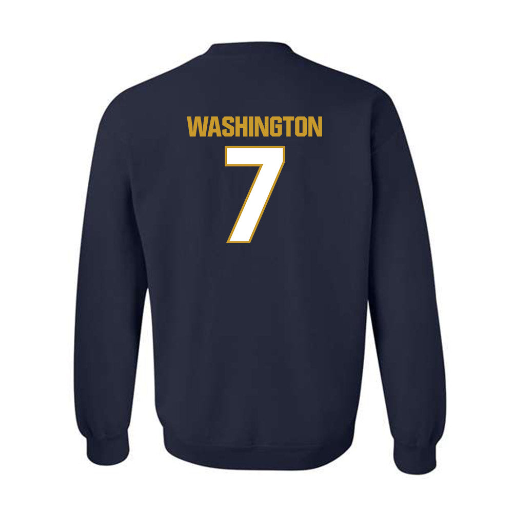 Notre Dame - NCAA Football : Tyrus Washington - Sports Shersey Crewneck Sweatshirt-1