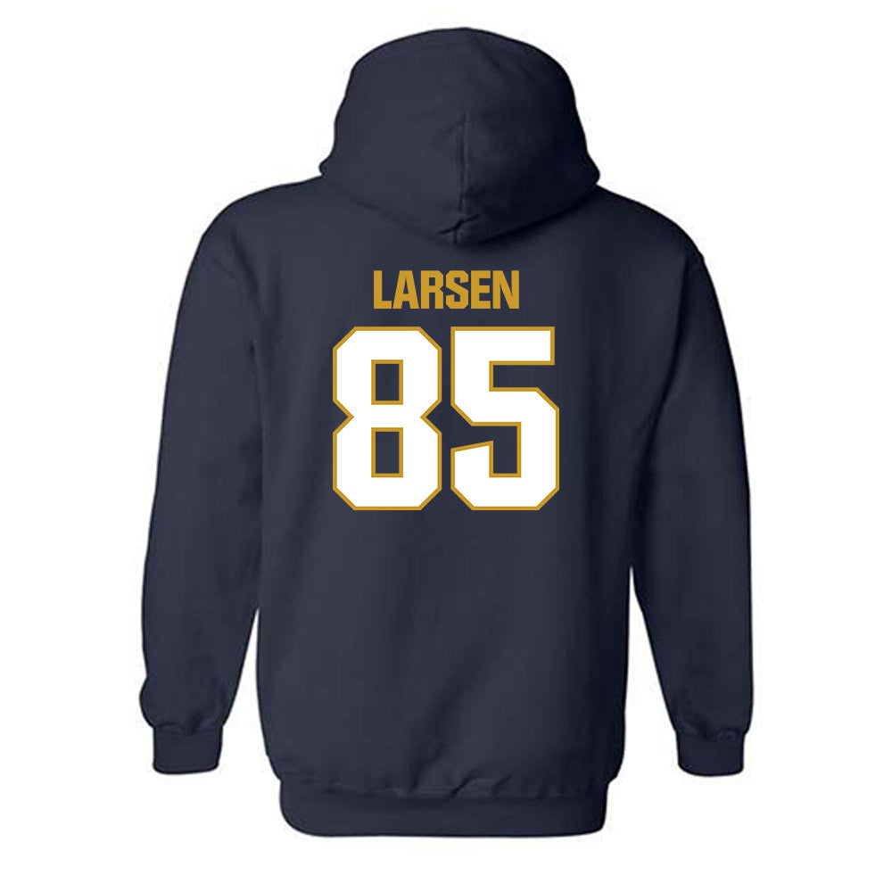 Notre Dame - NCAA Football : Jack Larsen - Sports Shersey Hooded Sweatshirt-1