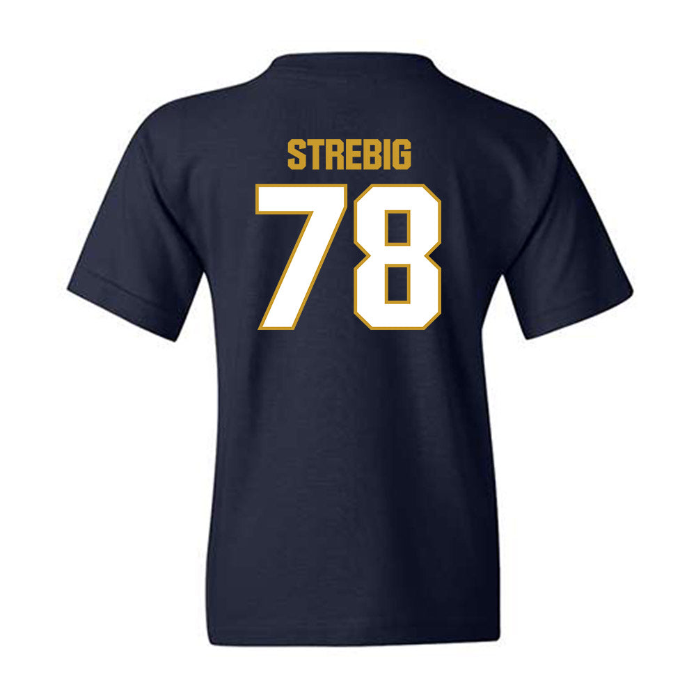 Notre Dame - NCAA Football : Owen Strebig - Sports Shersey Youth T-Shirt-1