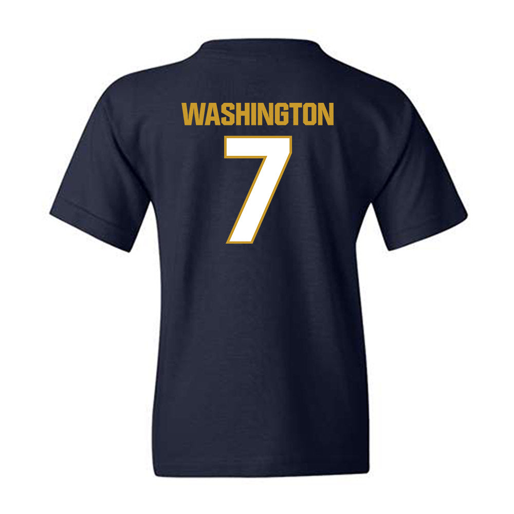 Notre Dame - NCAA Football : Tyrus Washington - Sports Shersey Youth T-Shirt-1