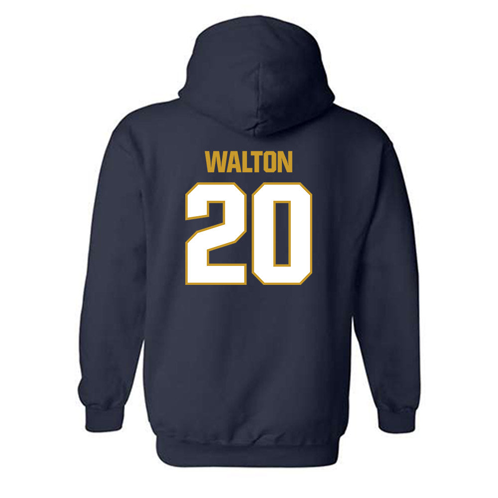 Notre Dame - NCAA Football : Jonaz Walton - Sports Shersey Hooded Sweatshirt-1