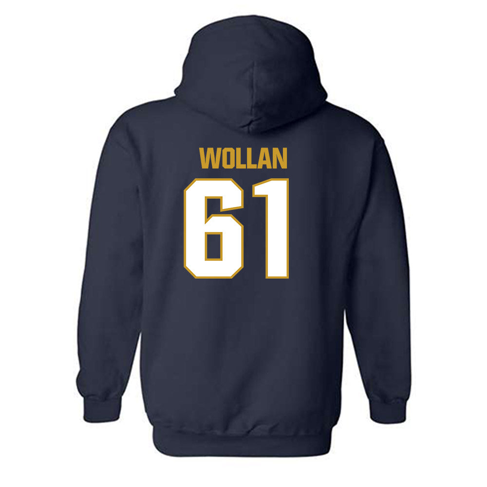 Notre Dame - NCAA Football : Robbie Wollan - Sports Shersey Hooded Sweatshirt-1