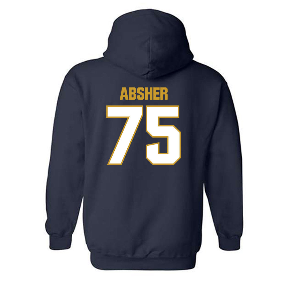 Notre Dame - NCAA Football : Sullivan Absher - Sports Shersey Hooded Sweatshirt-1