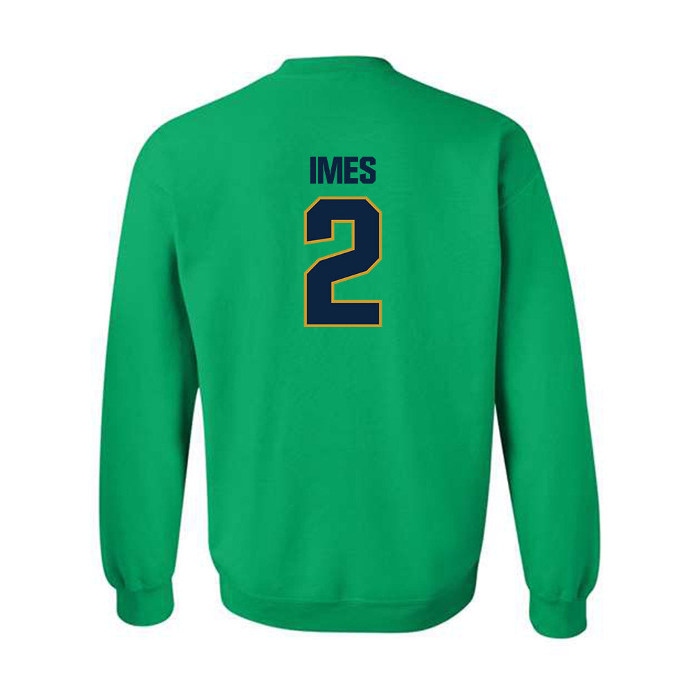 Notre Dame - NCAA Men's Basketball : Logan Imes - Sports Shersey Crewneck Sweatshirt-3