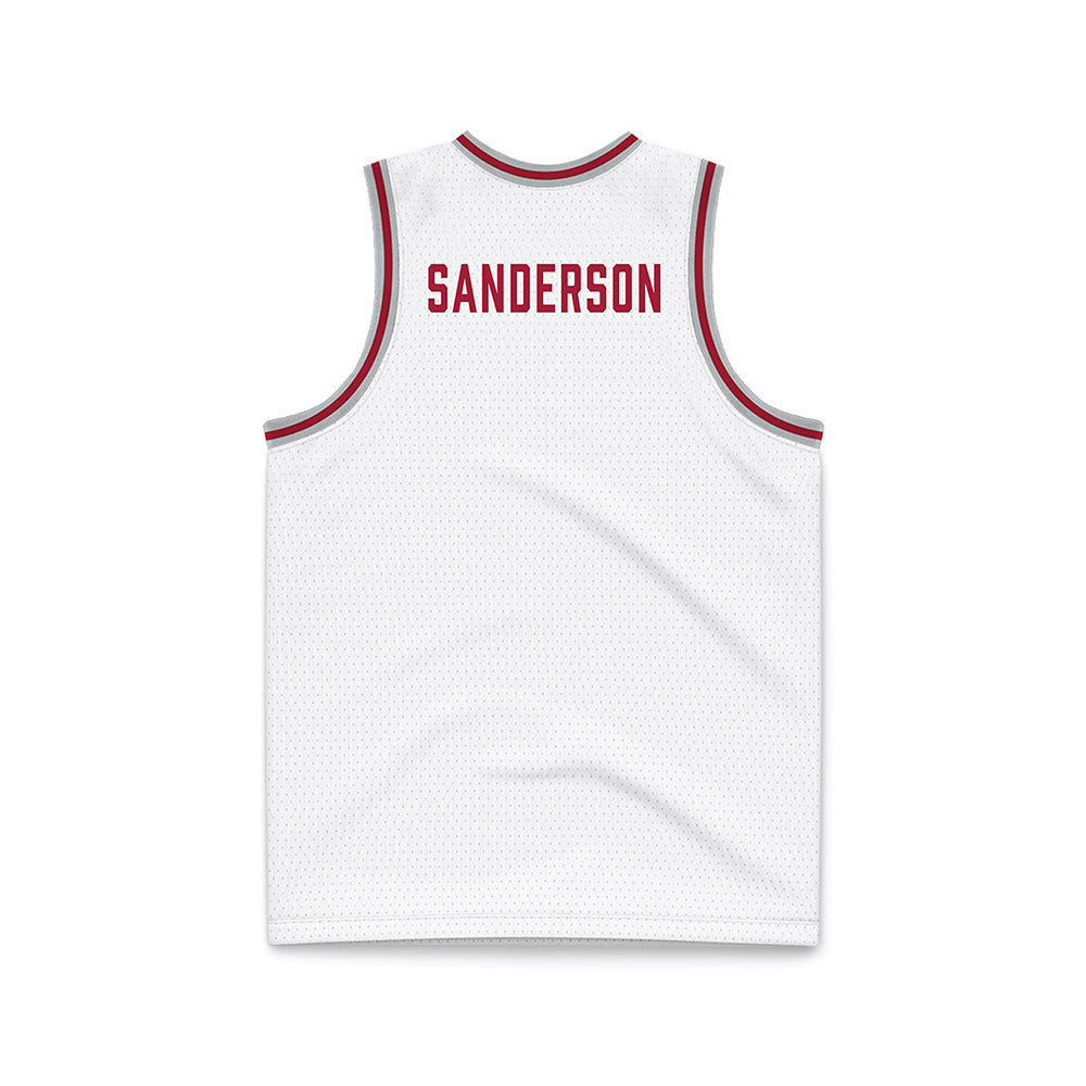 Alabama - Mens Basketball Alumni : Wimp Sanderson - White Basketball Jersey
