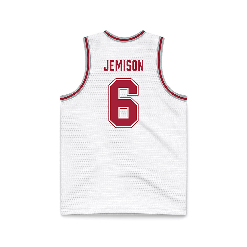 Alabama - NCAA Men's Basketball : London Jemison - White Basketball Jersey-1