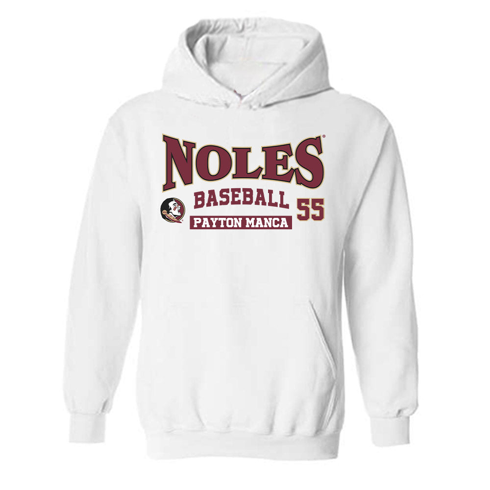 FSU - NCAA Baseball : Payton Manca - Classic Fashion Shersey Hooded Sweatshirt-0