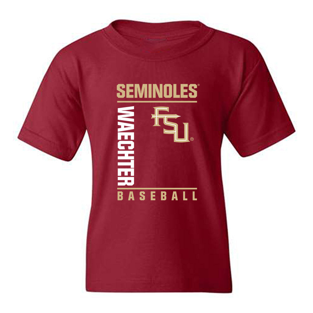 FSU - NCAA Baseball : Kaden Waechter - Fashion Shersey Youth T-Shirt-0