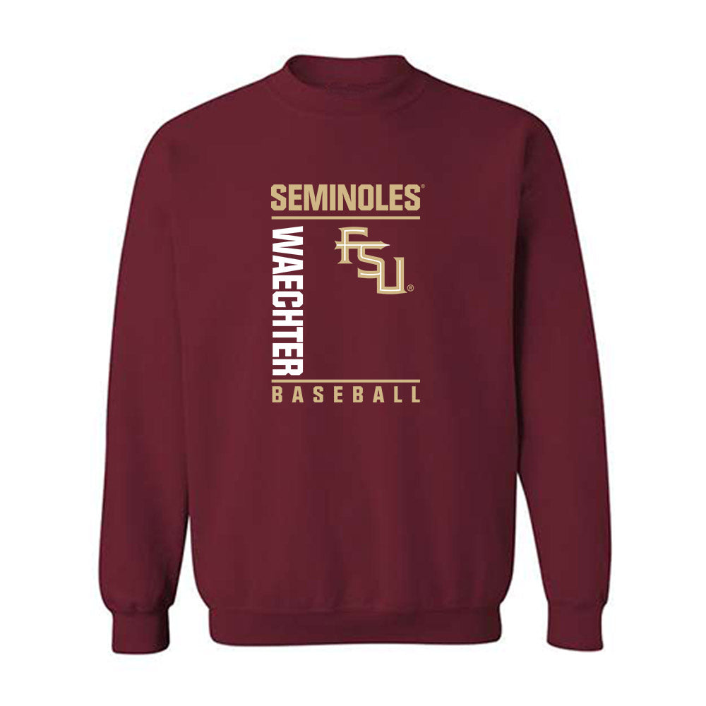 FSU - NCAA Baseball : Kaden Waechter - Fashion Shersey Crewneck Sweatshirt-0