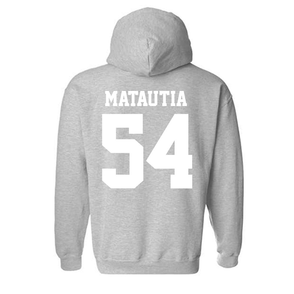 New Mexico - NCAA Football : Jojo Matautia - Classic Fashion Shersey Hooded Sweatshirt-1