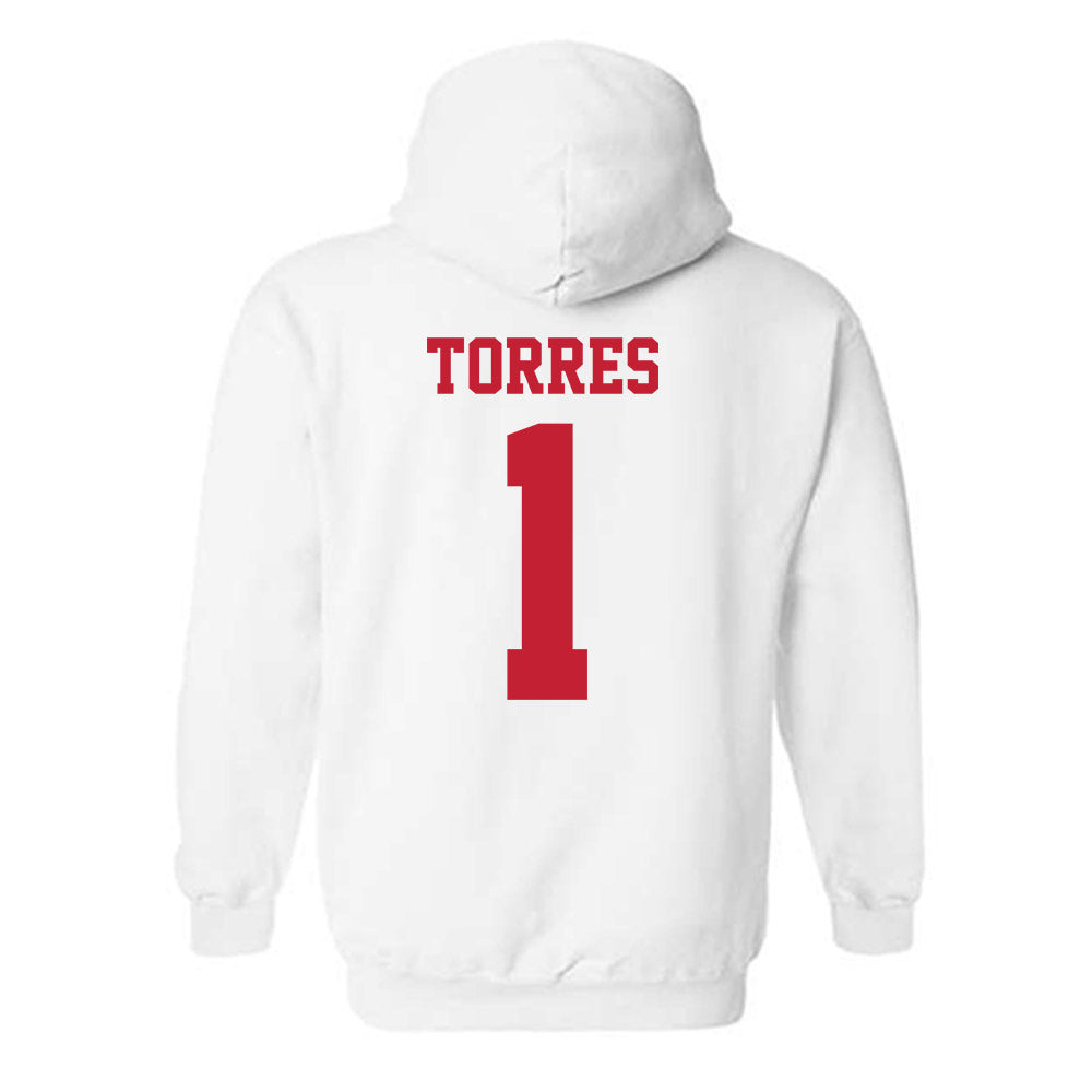 New Mexico - NCAA Football : Jahmir Torres - Classic Fashion Shersey Hooded Sweatshirt-1