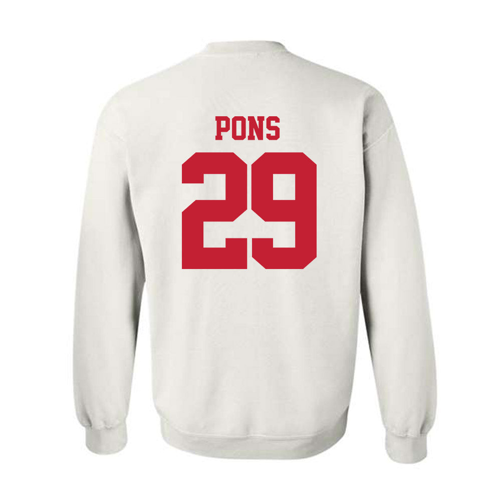 New Mexico - NCAA Men's Basketball : Timeo Pons - Classic Fashion Shersey Crewneck Sweatshirt-1