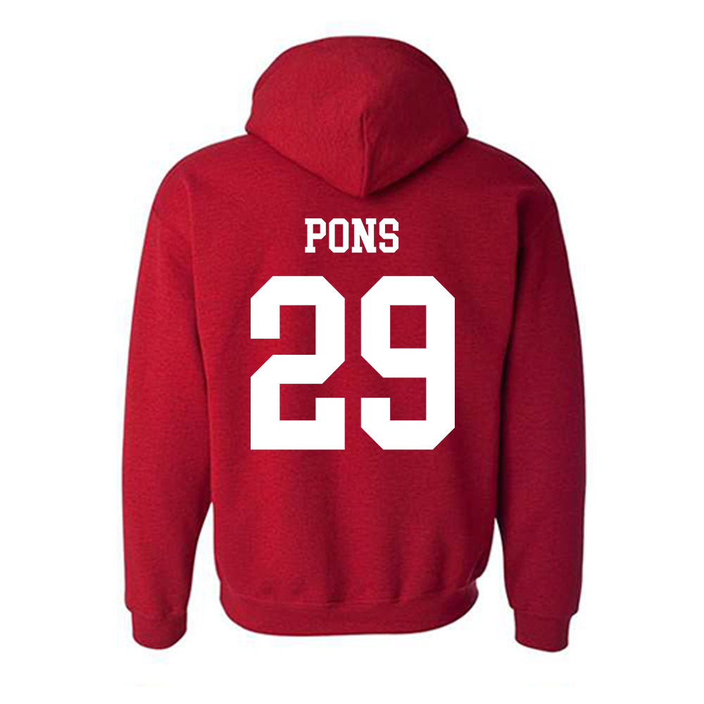 New Mexico - NCAA Men's Basketball : Timeo Pons - Classic Shersey Hooded Sweatshirt-1