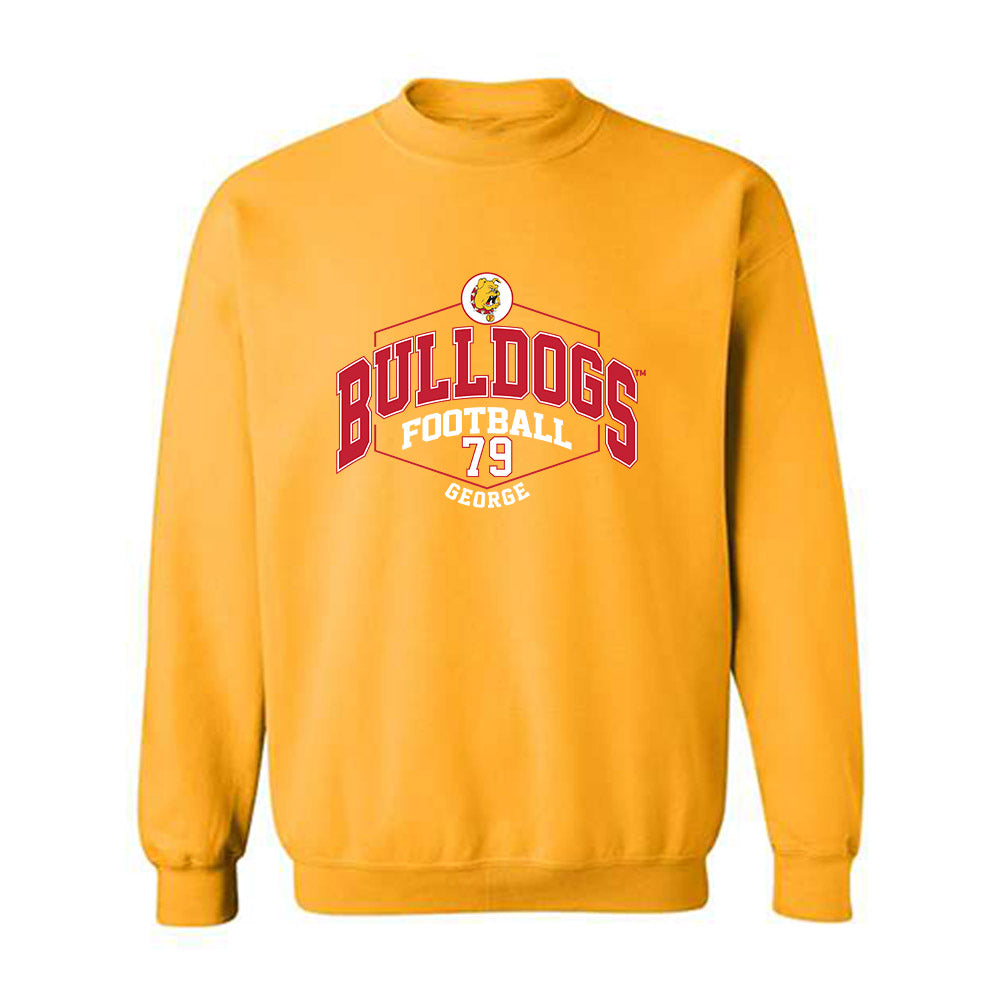 Ferris State - NCAA Football : Bryce George - Classic Fashion Shersey Crewneck Sweatshirt-0